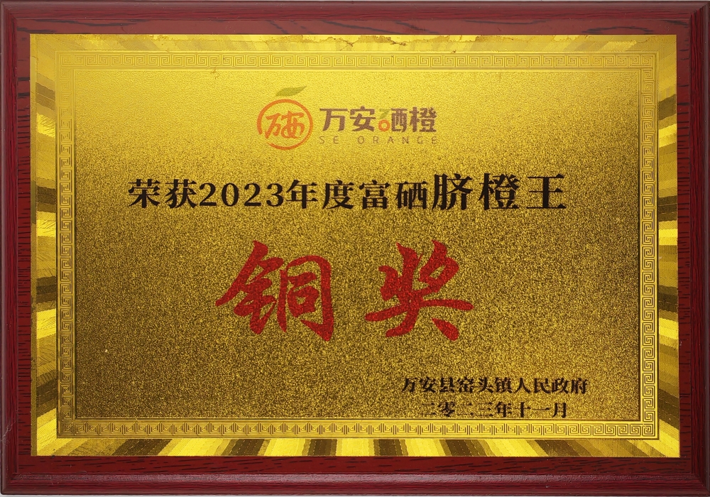 2023年度富硒臍橙王銅獎